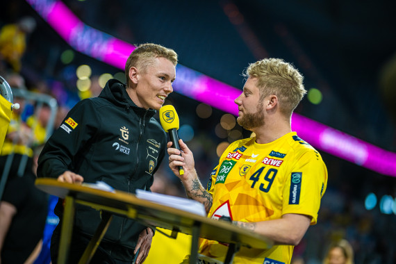 Am Donnerstag besuchte Luca Engstler die Rhein-Neckar Löwen