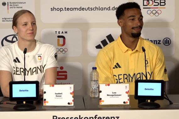 Titelbild zur Pressekonferenz mit Leo Neugebauer und Isabel Gose.