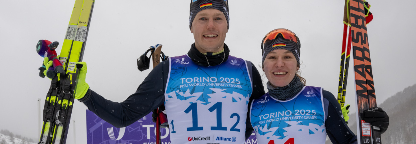 Historisches Gold im Skilanglauf und weitere Medaillen - Miriam Reisnecker und Marius Bauer