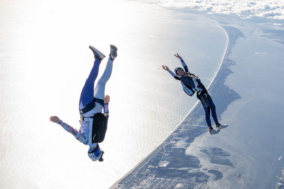 Freestyler Lena Plumpe und Christian Kaufmann