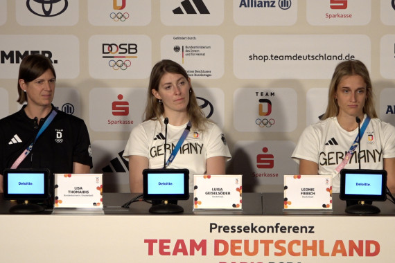 Pressekonferenz  Basketball-Nationalmannschaft der Damen