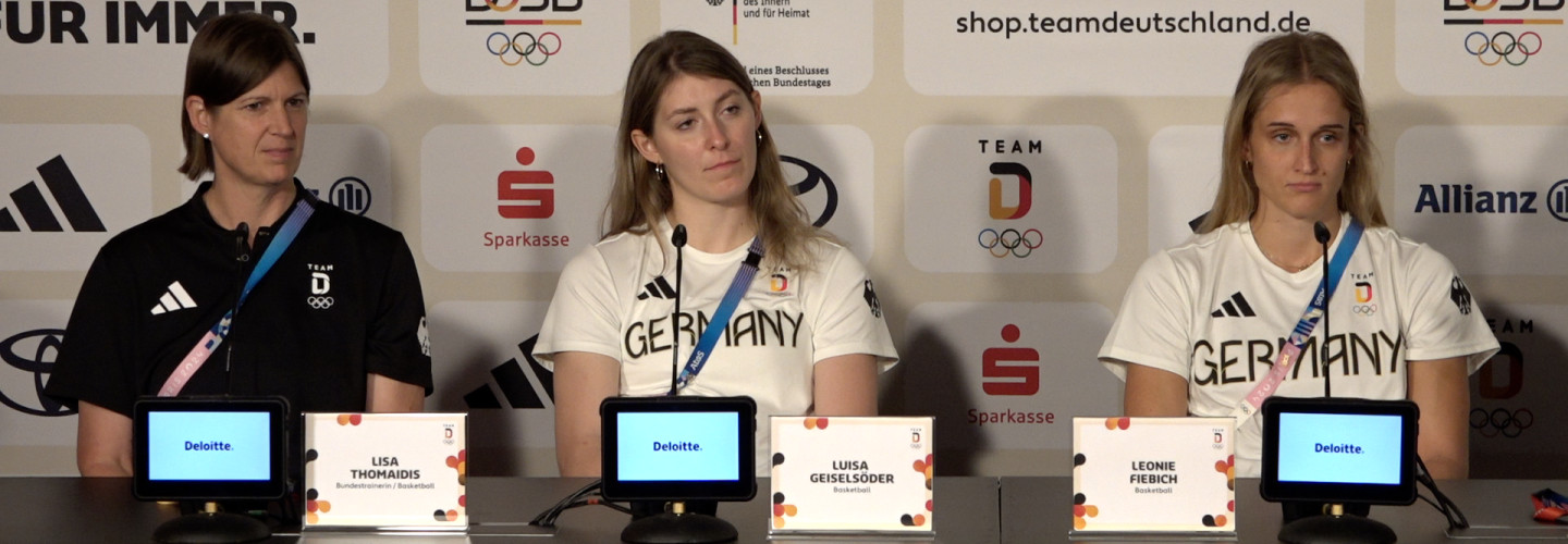 Pressekonferenz  Basketball-Nationalmannschaft der Damen