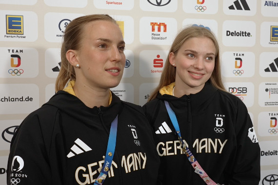 Im Interview sprechen die Wasserspringerinnen Lena Hentschel und Jette Müller u.a. darüber, wie sie ihren olympischen Wettkampf wahrgenommen haben und wie sie die olympischen Spiele in Paris wahrnehmen.