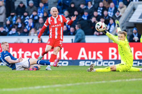 Cottbus-Torschütze zum 2:0 gegen Bielefeld, Maximilian Krauß, ist Gast im aktuellen „4zu3“-Podcast