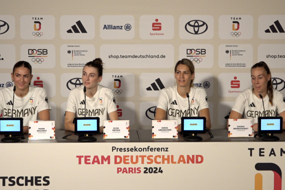 Thumbnail Pressekonferenz mit 3x3-Olympiasiegerinnen