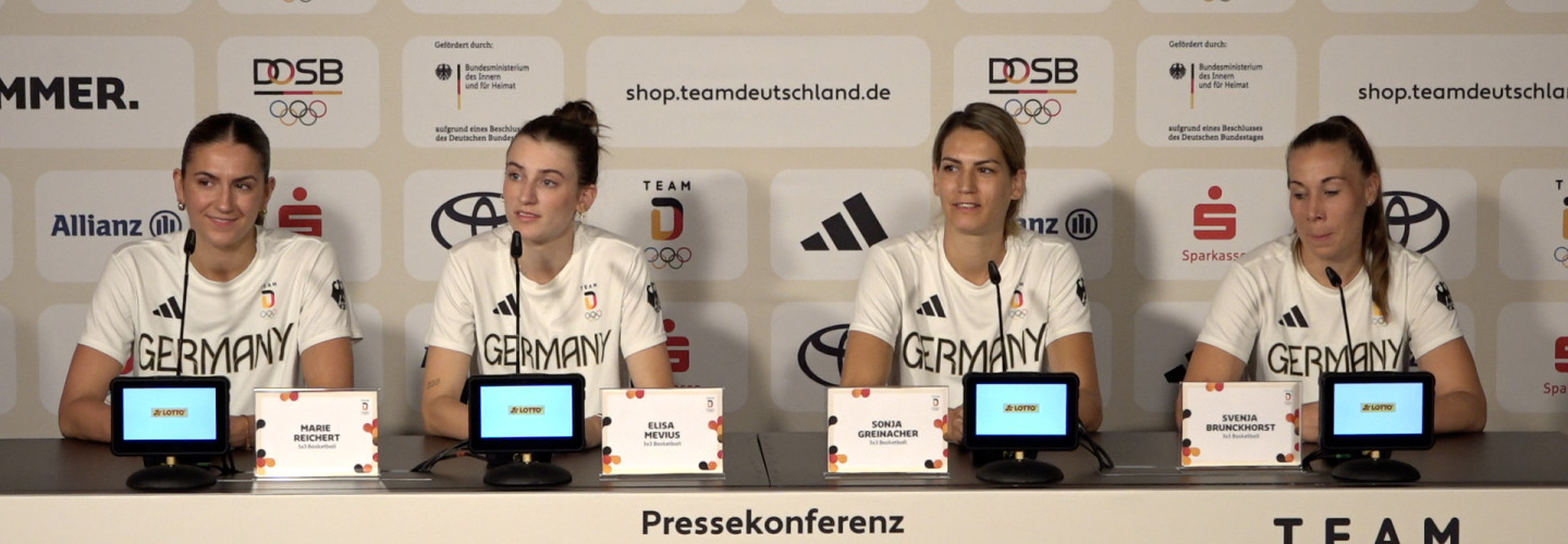 Thumbnail Pressekonferenz mit 3x3-Olympiasiegerinnen